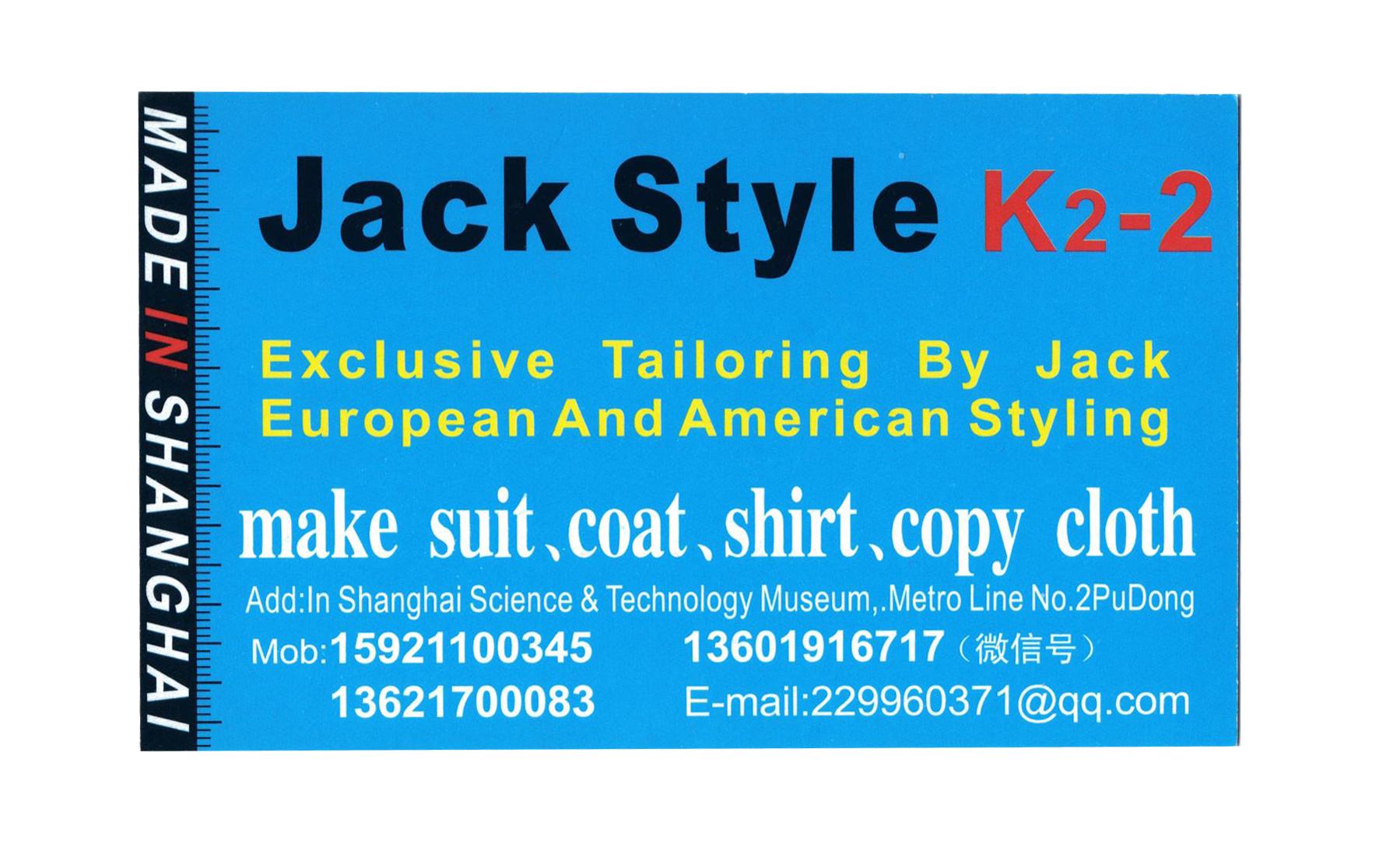 WONDERFUL CUSTOM MADE SUITS